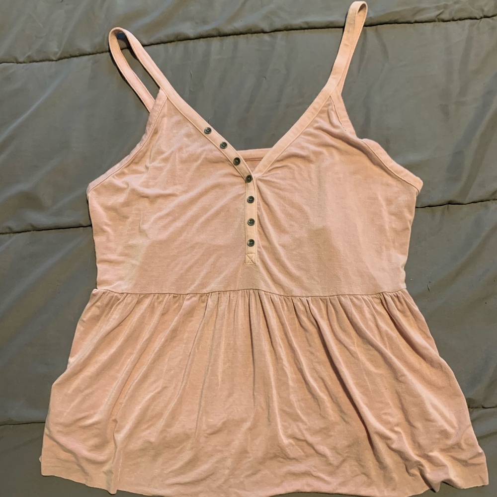 1/2 button up tank top